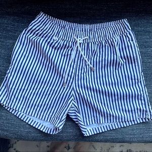 Brand new striped nautical swim shorts